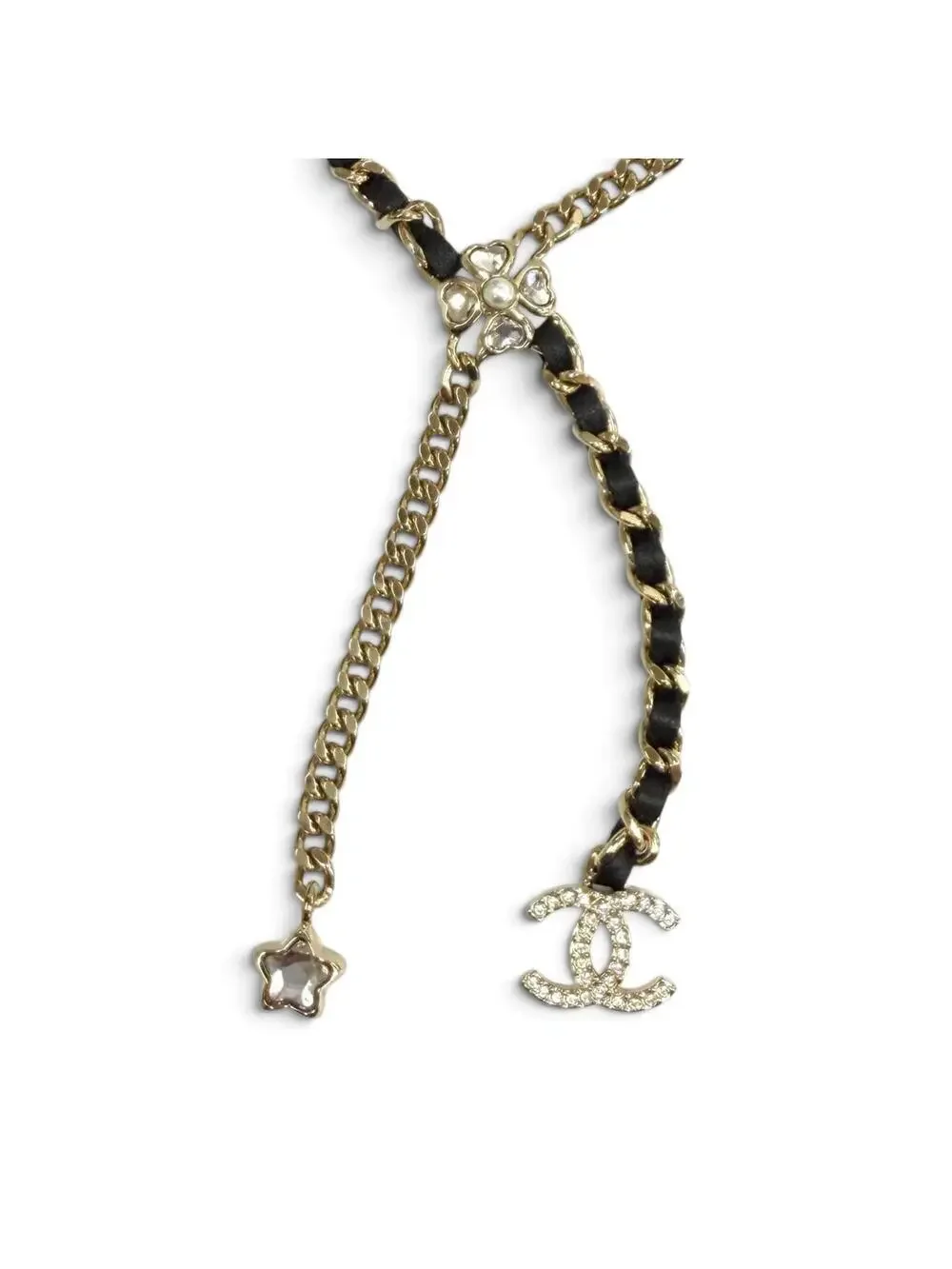 Chanel Cc Logo Chain Star Pendant #343286C16B